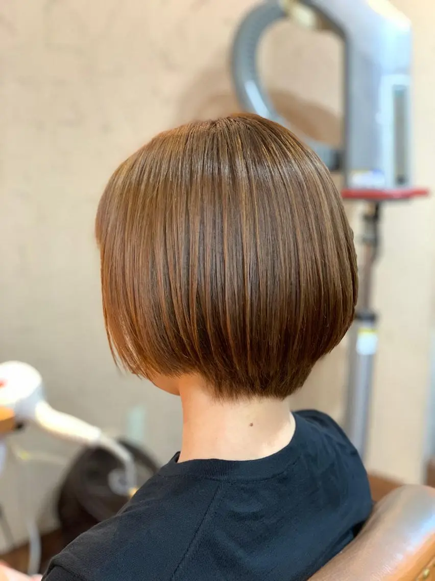 ショート カット 武田尚子🌸 自然に仕上がる矯正のヘアスタイル