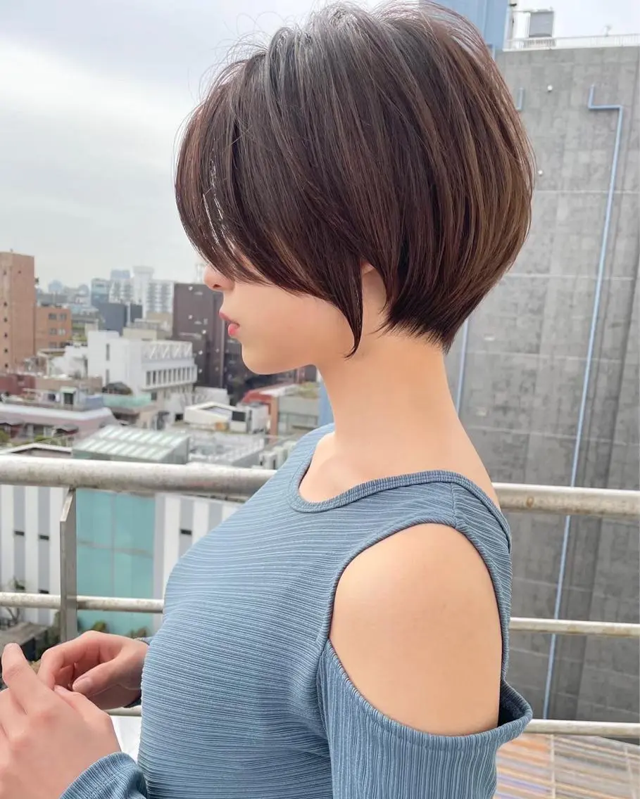 ショート 美髪縮毛矯正🩶 髪質改善/Shinaのヘアスタイル