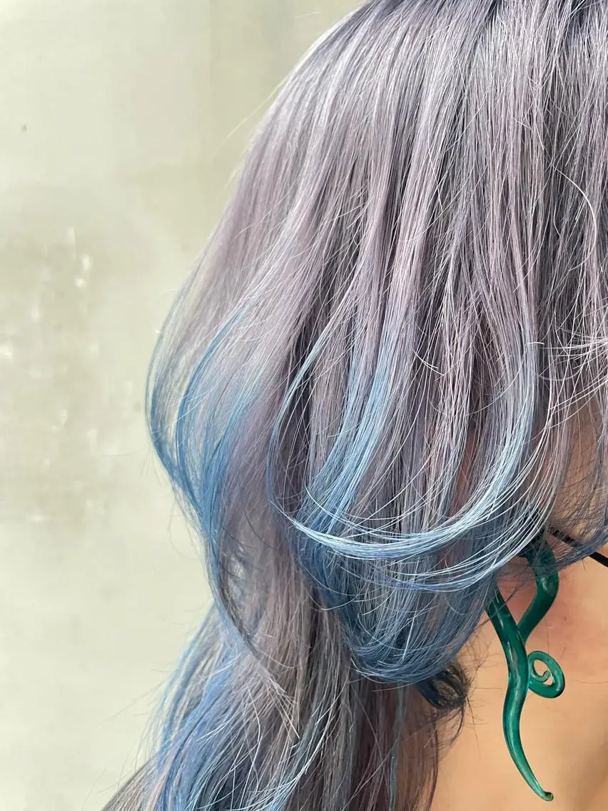セミロング カラー ヘアカラー 京都美容師 塩のヘアスタイル