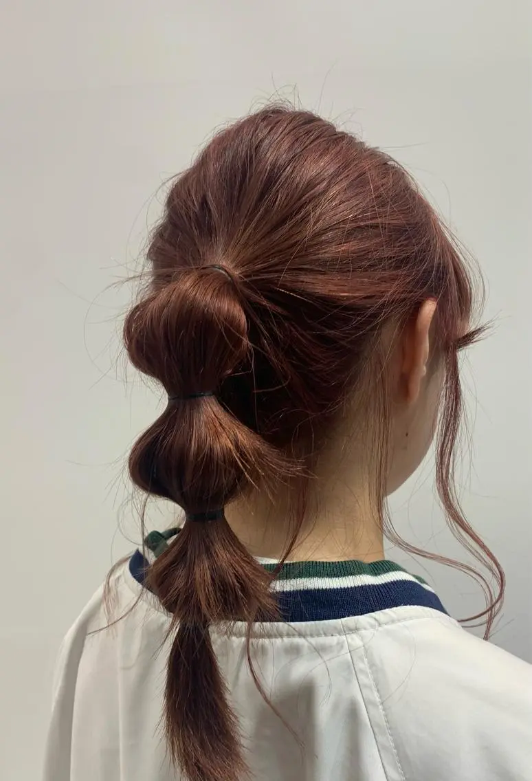 ミディアム カラー ヘアアレンジ REONA🪽✨薬院 レイヤーカット🫧のヘアスタイル