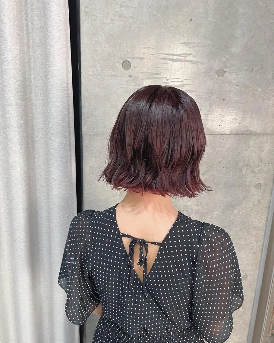 パーマ カット パーマ トリートメント ボブパーマコテ巻き風 パーマNo1深江秀平のヘアスタイル