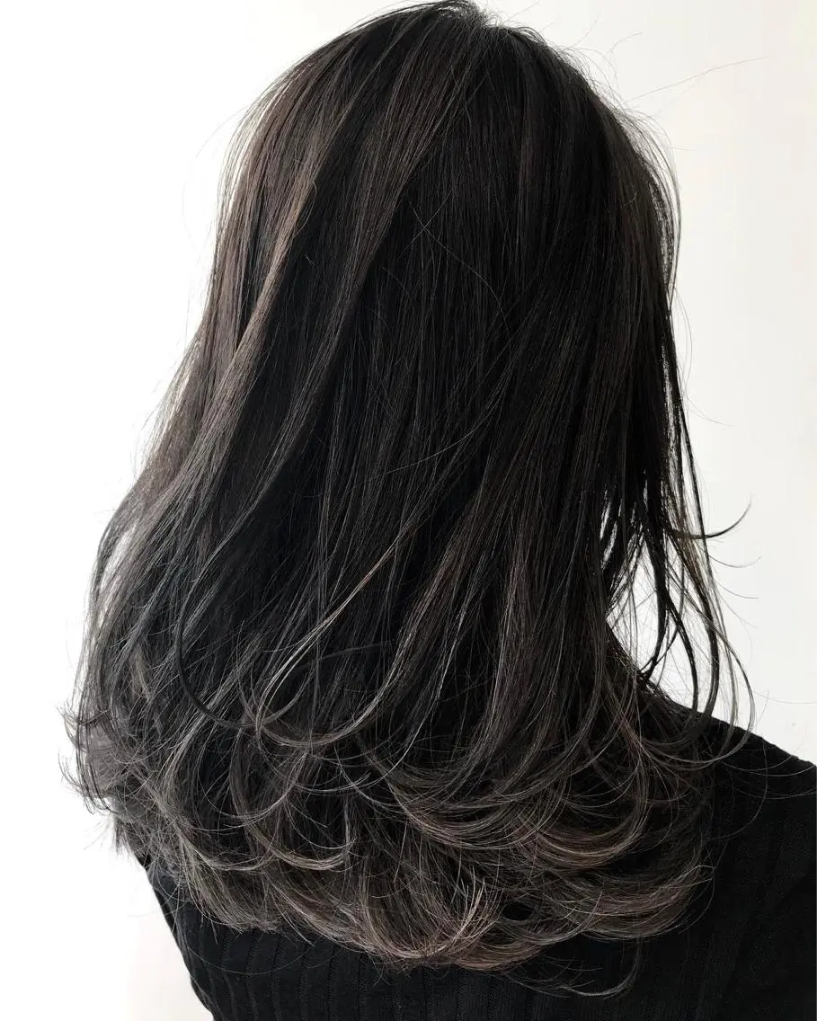 ミディアム カラー ハイライトカラー ハイライト 中塚 義人のヘアスタイル