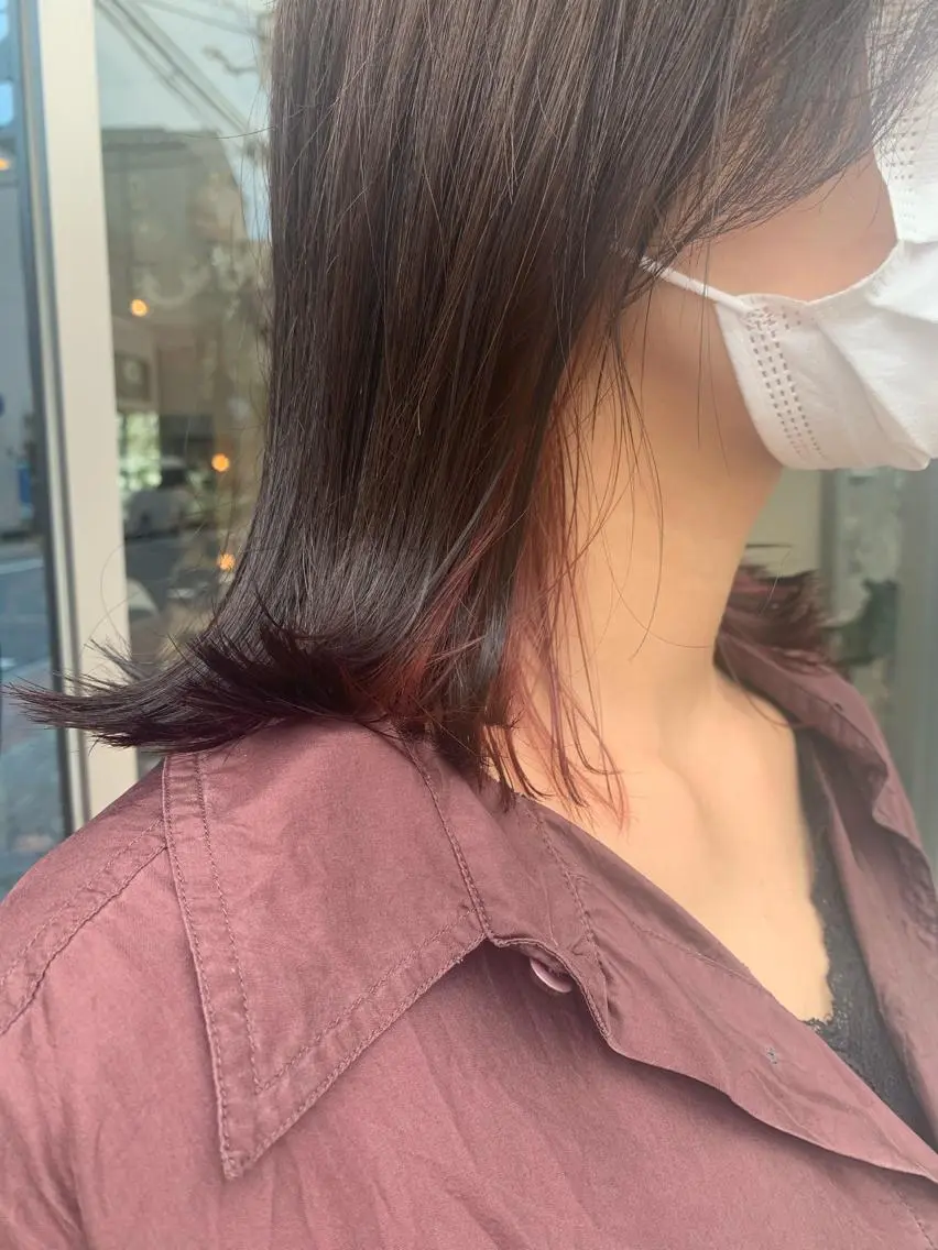 ミディアム カラー ヘアカラー トリートメント ヘアセット 🌸スタイリスト 山浦美恵のヘアスタイル