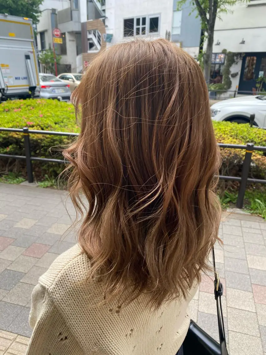 ロング カラー ヘアアレンジ TSUNA 🌙 Lim 五反田のマツエク・マツパデザイン