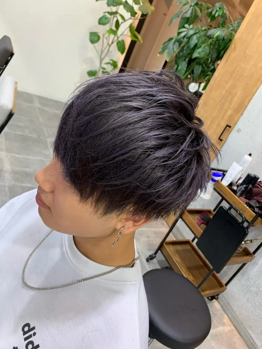 カラー メンズ ヘアカラー トリートメント 天野 開のヘアスタイル