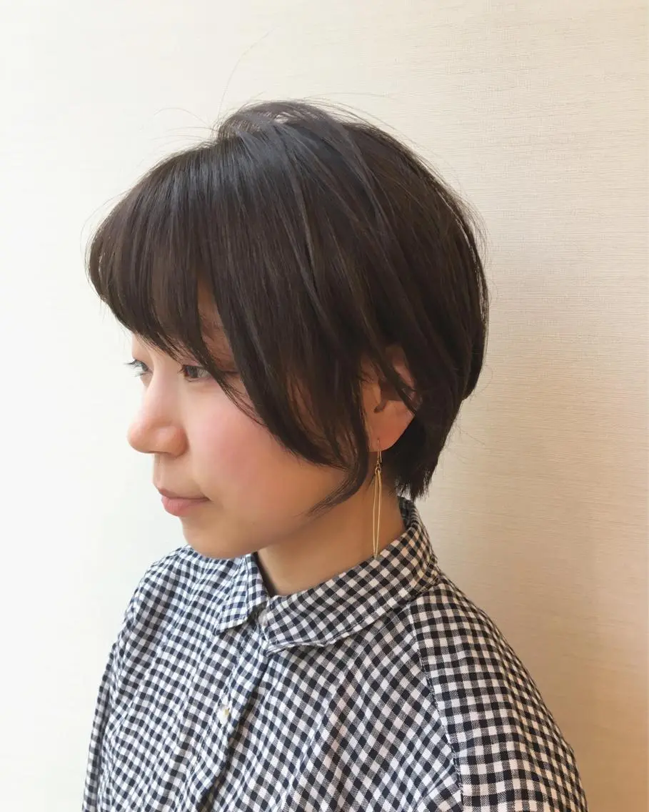 ショート カラー ヘアアレンジ 白浜 サキのヘアスタイル