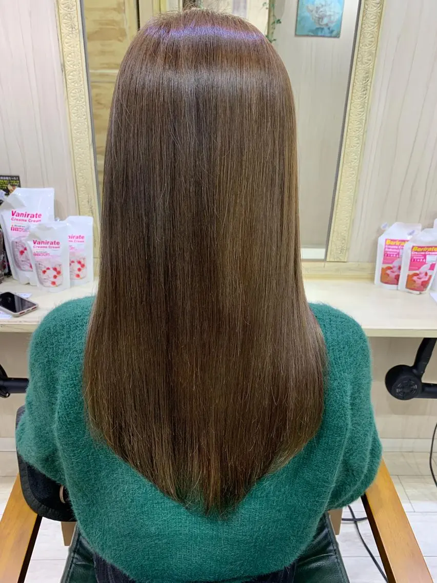 ロング アッシュ 【全部無料🙇】 おがわようしんのヘアスタイル