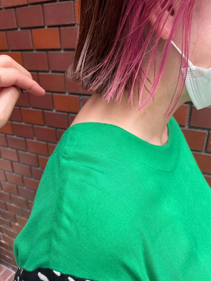 ミディアム カット ヘアカラー トリートメント ayane⭐️ボブ・ ショート・パーマのヘアスタイル