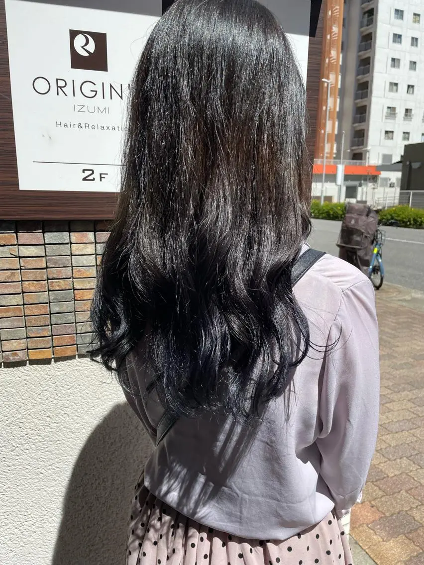 セミロング レイヤーカット デジタルパーマ特化 杉浦 夏生のヘアスタイル