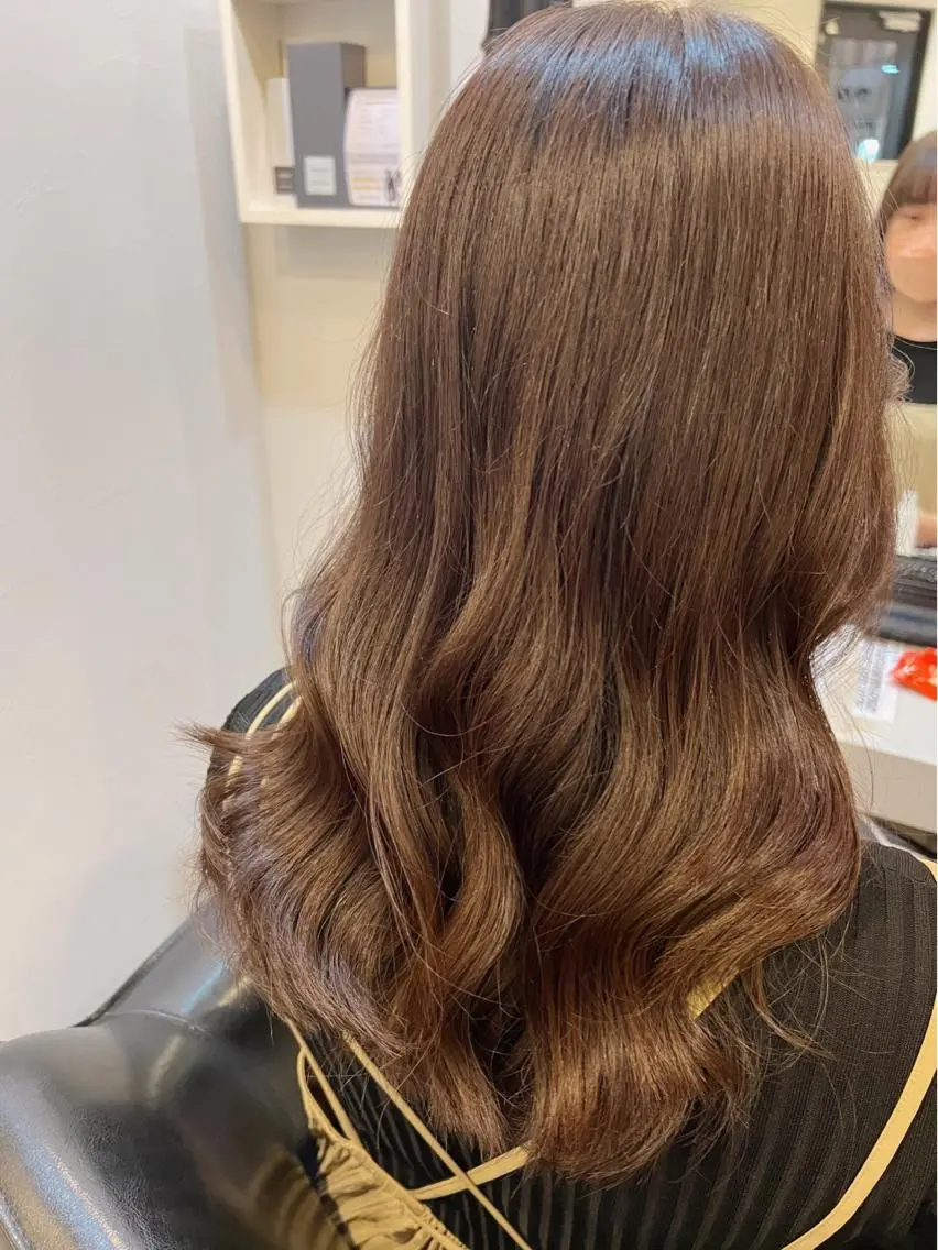 ロング カラー アッシュ ベージュカラー ☺︎Ayaka ☺︎のヘアスタイル