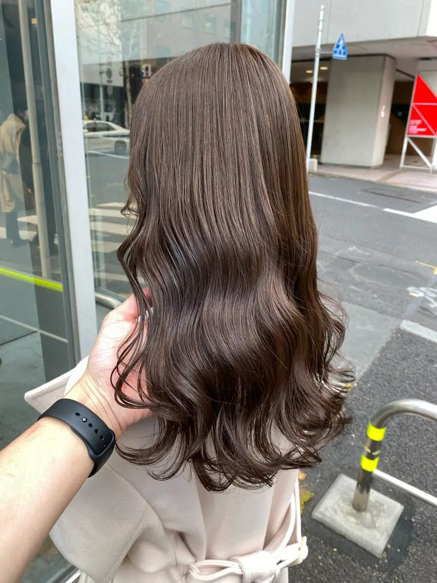 ロング カラー ヘアアレンジ ハッシュカット/レイ ヤーカットArataのヘアスタイル