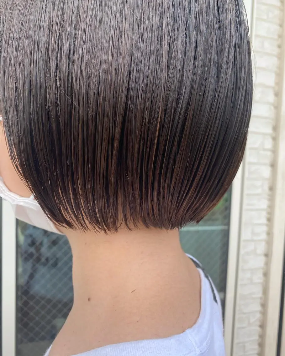 ショート トリートメント 縮毛矯正 松崎祥のヘアスタイル