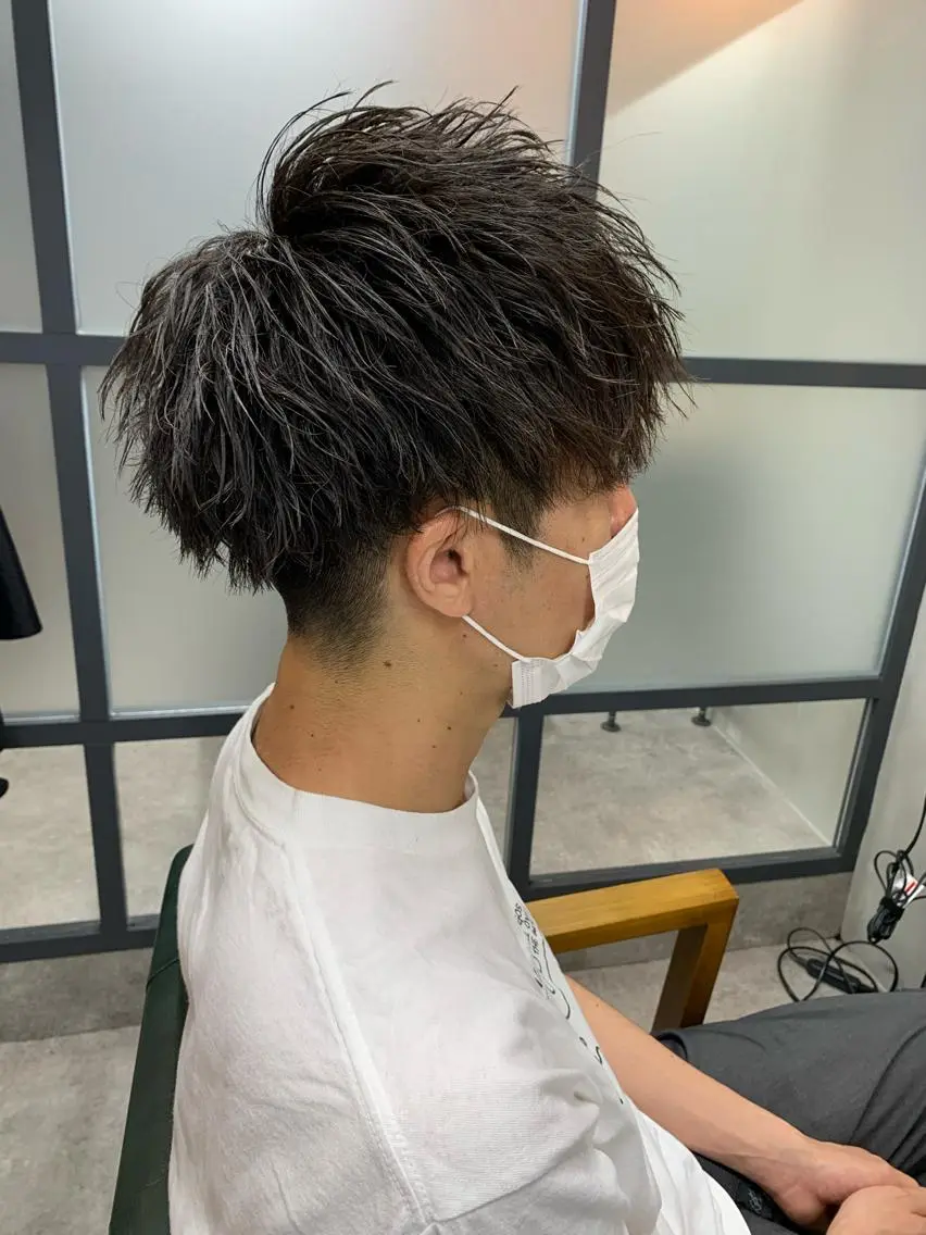 ショート パーマ メンズ カット パーマ 【S.BROOM】 店長　西川徹のヘアスタイル