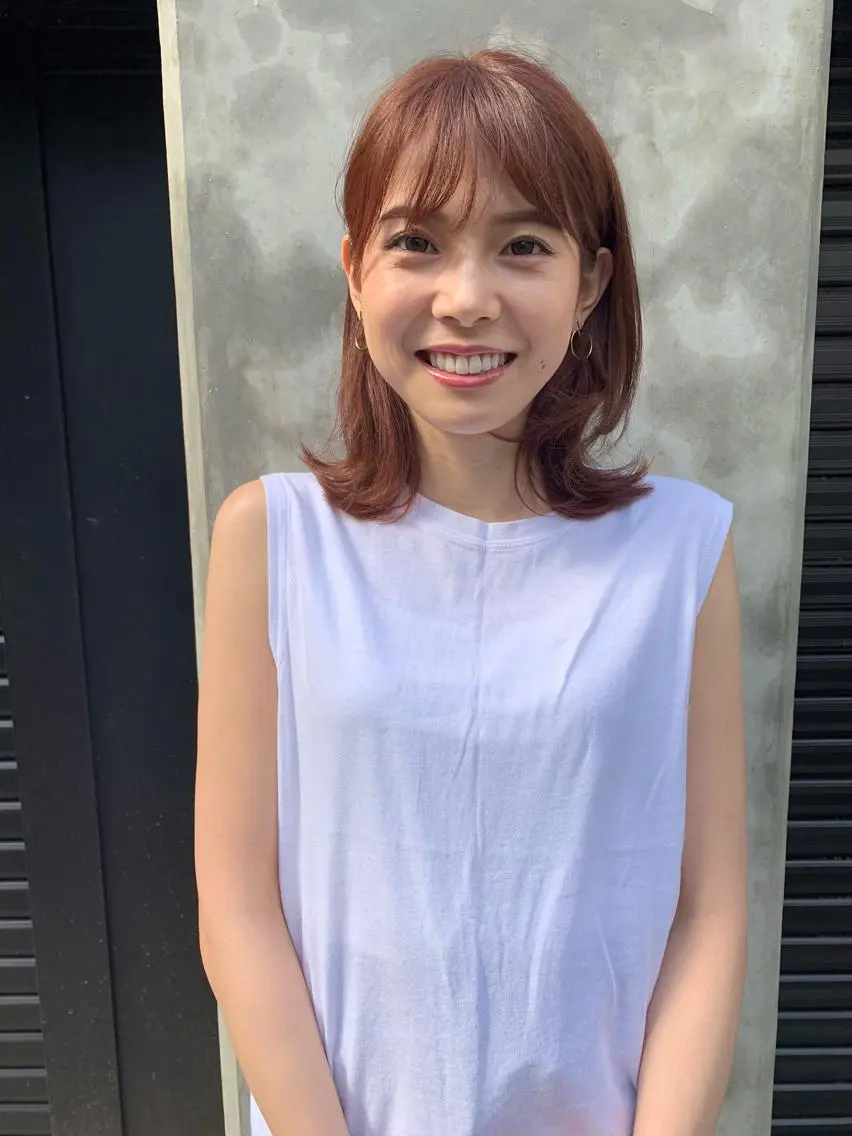 ミディアム 切りっぱなしボブ ミディアムパーマ アッシュ ボブ 外国人風カラー ショート職人 美容師【KENTA】のヘアスタイル