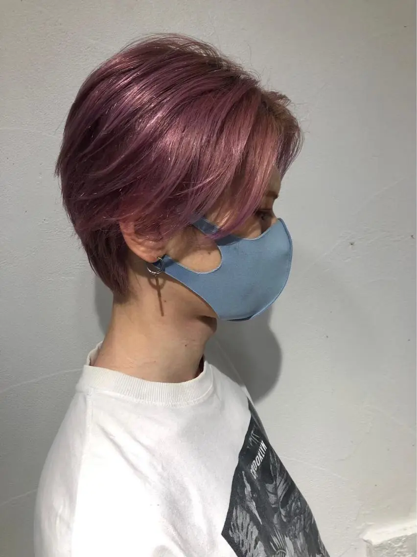 ショート カラー 🧸ミルクティー🧸 kousei🧸のヘアスタイル