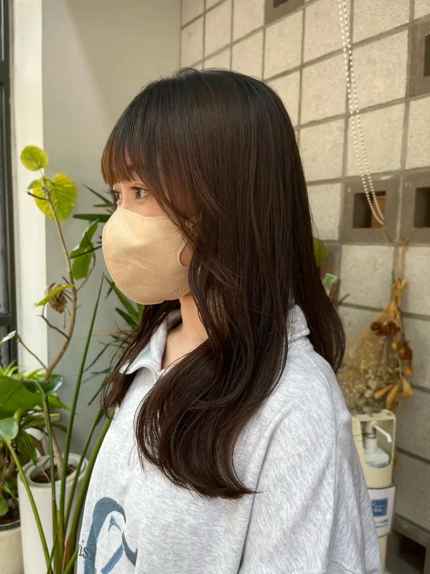 ロング くびれヘア くびれレイヤー レイヤーカット かわい りほのヘアスタイル