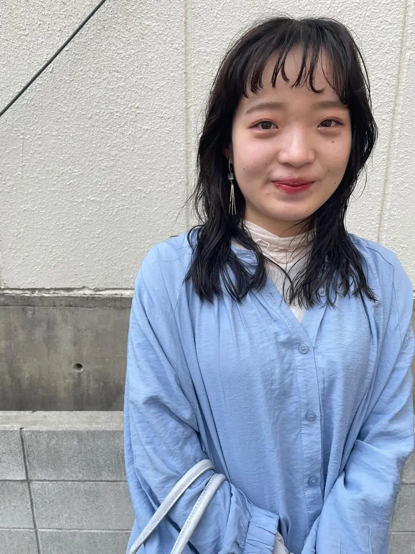 セミロング アッシュ ヘアカラー トリートメント ayane⭐️ボブ・ ショート・パーマのヘアスタイル