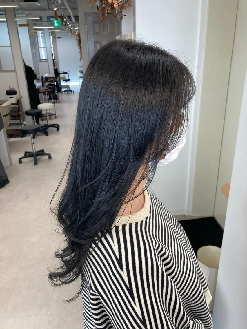 ロング カラー カット トリートメント Chainon 山中 拓也のヘアスタイル