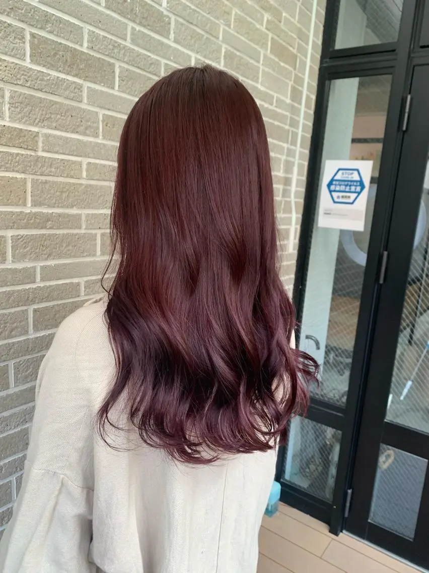 ロング カラー ヘアアレンジ カット ヘアカラー トリートメント kei🤎ベージュ /透明感カラー/博多のヘアスタイル