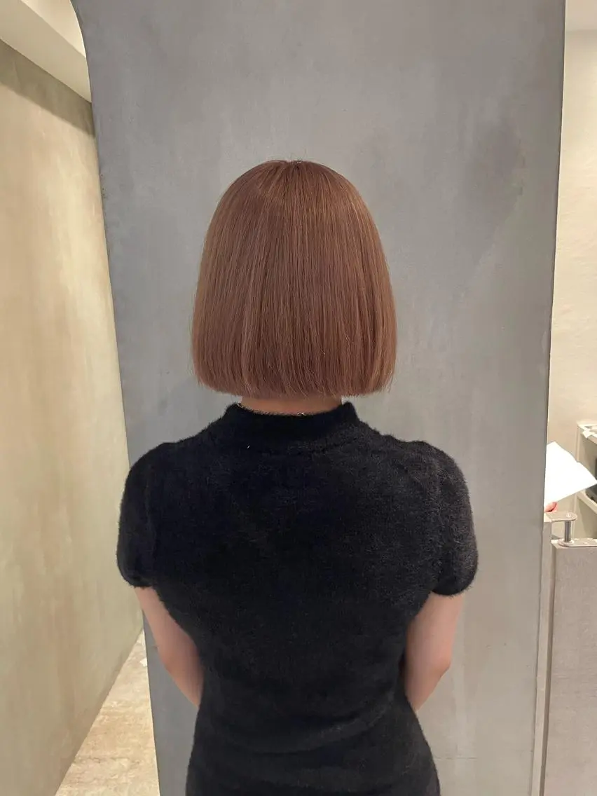 ショート ボブ 複雑履歴に対応ブリー チ無しダブルカラーのヘアスタイル