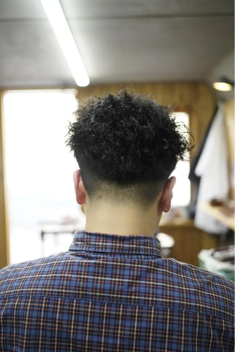 パーマ メンズ カット パーマ ヘアセット 関 晃哉のヘアスタイル