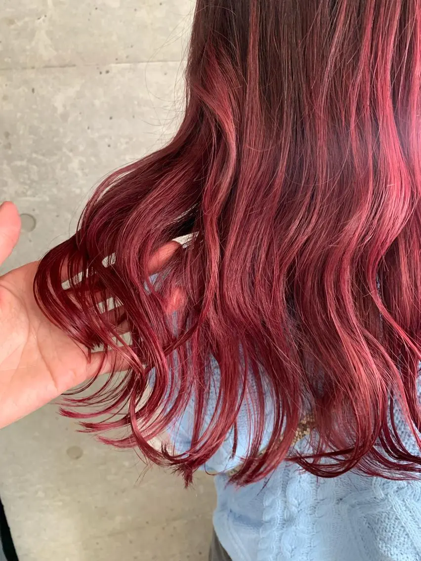 ロング カラー ボブパーマコテ巻き風 パーマNo1深江秀平のヘアスタイル