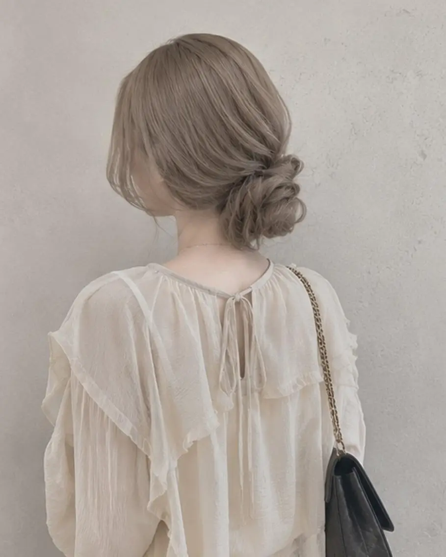 セミロング ヘアカラー トリートメント 長島 良翼のヘアスタイル