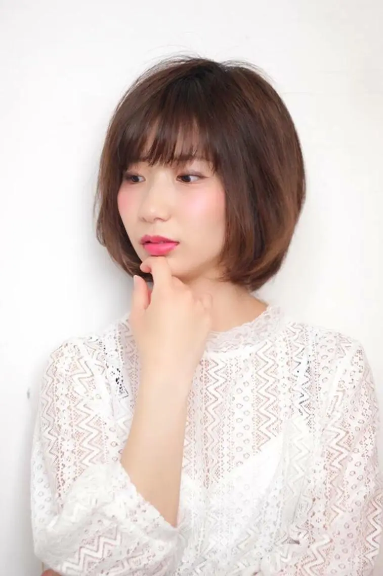 ショート ボブレイヤー ボブ レイヤーカット 青木 大輔のヘアスタイル