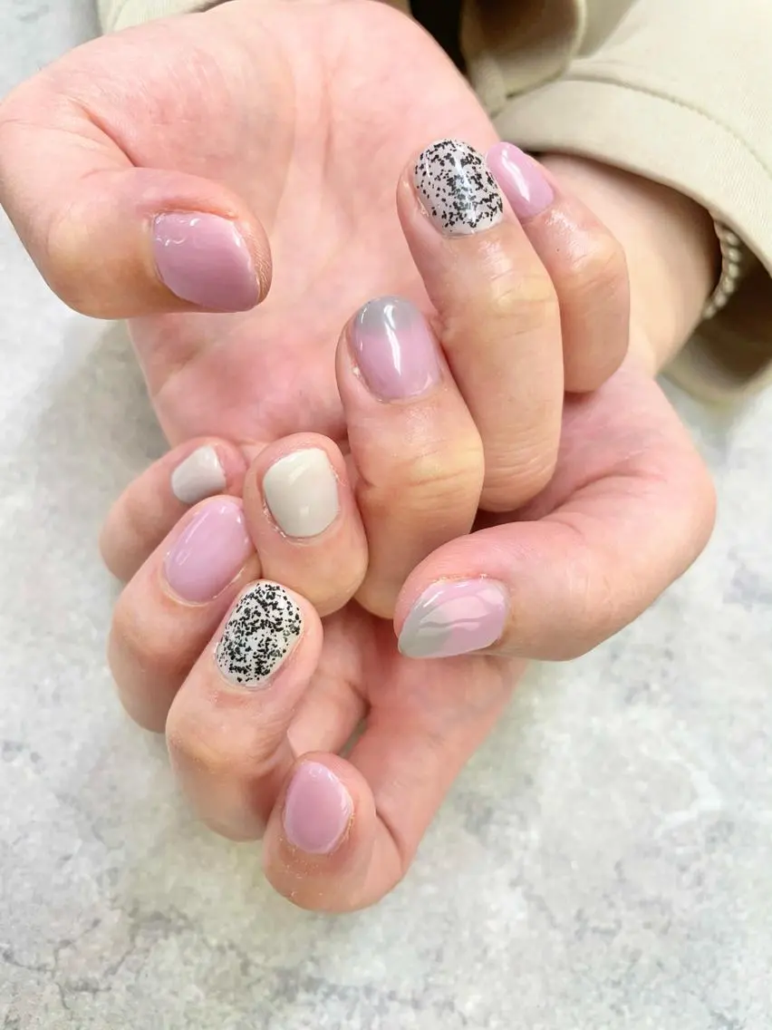 ネイル ピンク ハンドネイル .N YUKIのネイルデザイン