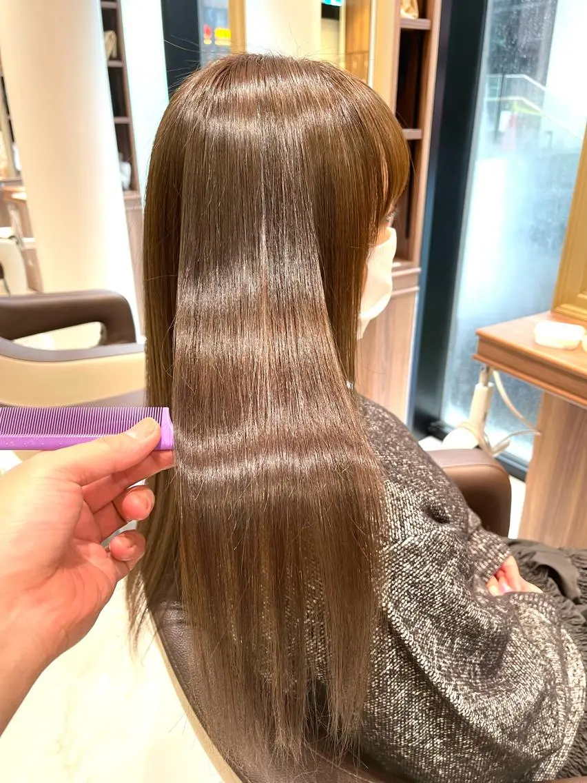 ロング 髪質改善 カット トリートメント minimo Ash 川越　横田のヘアスタイル