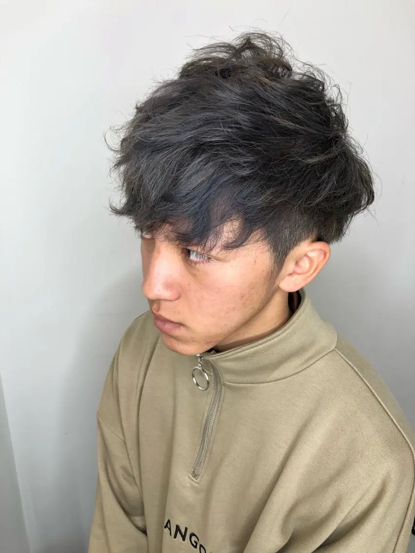 メンズ メンズパーマ カット パーマ ショートが得意✂️ 藤城建太のヘアスタイル