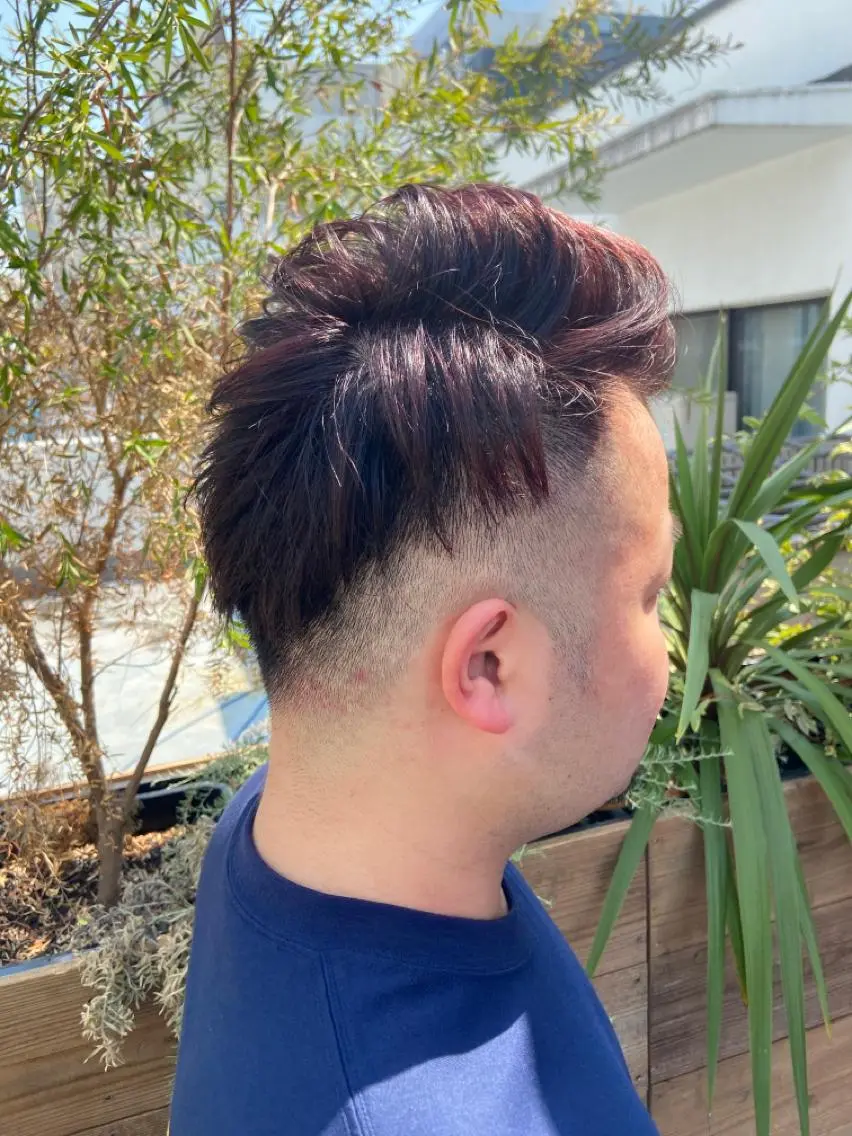 ショート カラー パーマ ヘアアレンジ メンズ キッズ ネイル マツエク・マツパ ビジネス メンズインナーカラー マッシュ メンズウルフカット アッシュ 久木原 ゆりのヘアスタイル