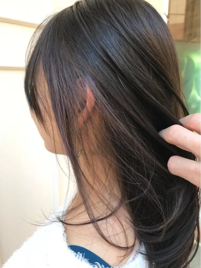 ミディアム カラー ラベンダーカラー シルバー Blanco Color&Careのヘアスタイル