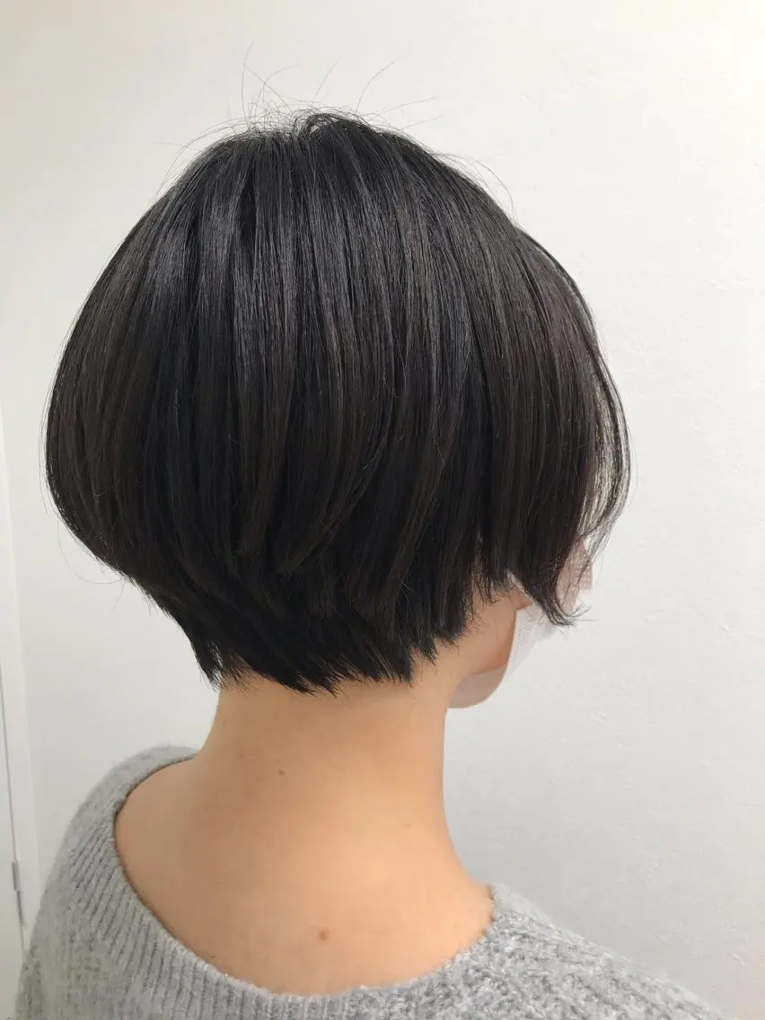 ショート 丸みショート ショートヘア カット 店長福島成美/髪質 改善縮毛矯正/カラーのヘアスタイル