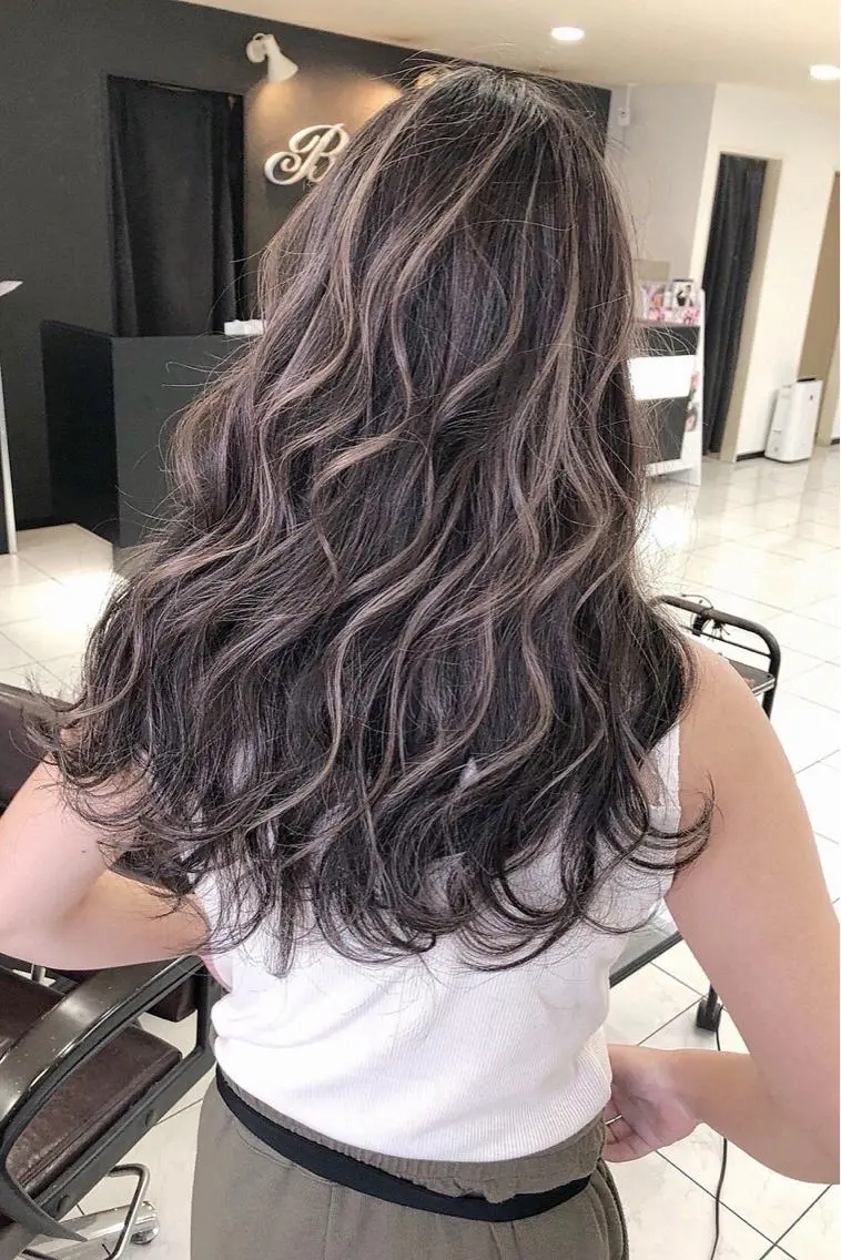 カラー ハイライトカラー 髪質改善/堀江 ケアカラーtoshiのヘアスタイル
