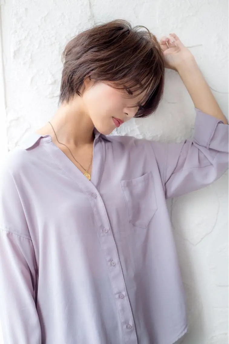 ショート カラー カット ヘアカラー トリートメント Lond re Maison.原宿のヘアスタイル