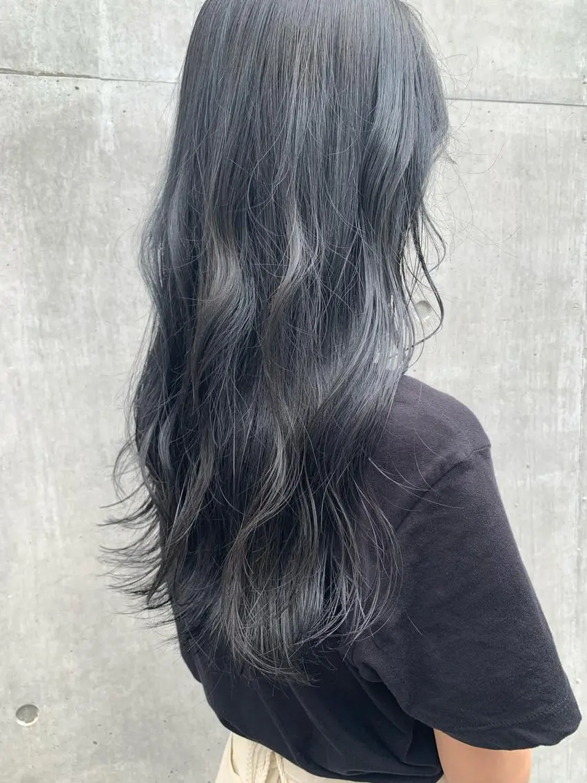 ロング カラー ヘアアレンジ ヘアカラー トリートメント yuka .のヘアスタイル
