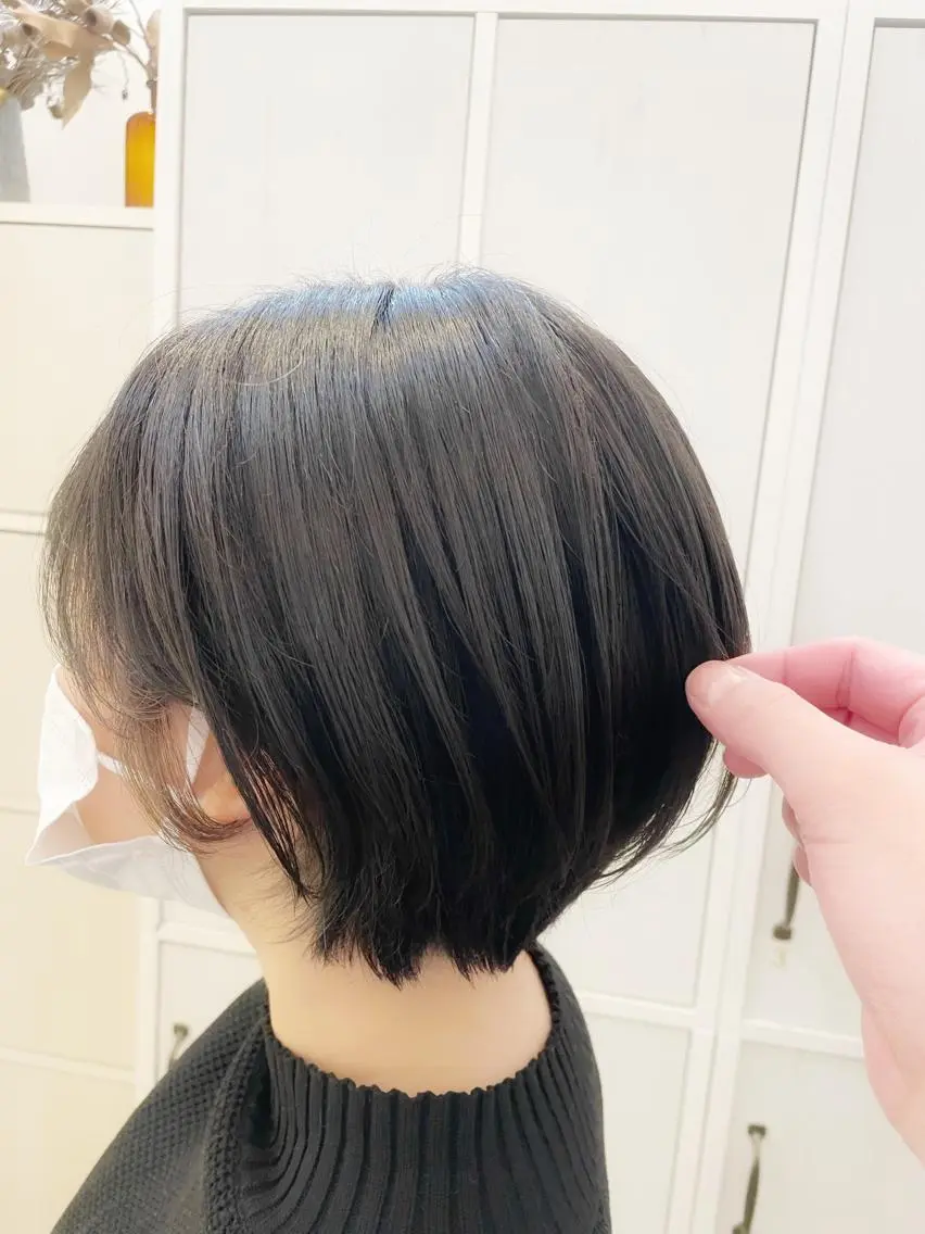ショート カラー ショートボブ ハンサムショート ブリーチ ブリーチなしカラー ボブ 👑銀座ショート/ 絶壁補正/金子涼👑のヘアスタイル