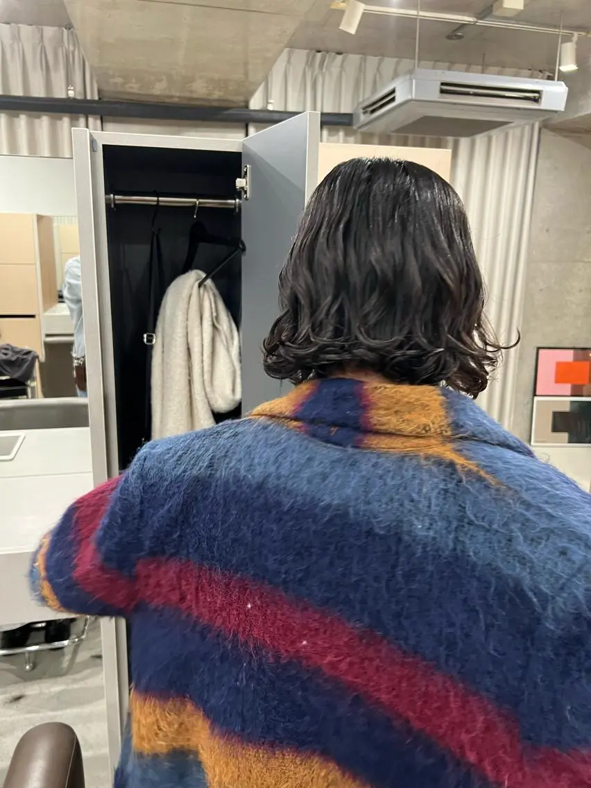 パーマ カット パーマ トリートメント ボブパーマコテ巻き風 パーマNo1深江秀平のヘアスタイル