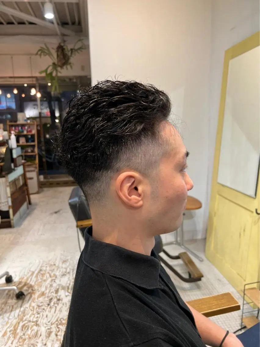 カラー パーマ メンズ あだち 寺田町のヘアスタイル