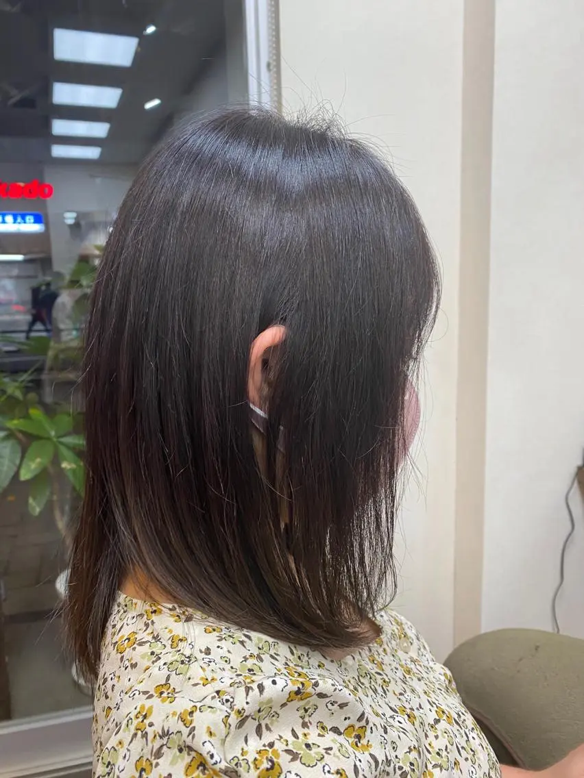 ミディアム カラー イルミナカラー ヘアカラー トリートメント 艶カラー /Chitose🎀のヘアスタイル