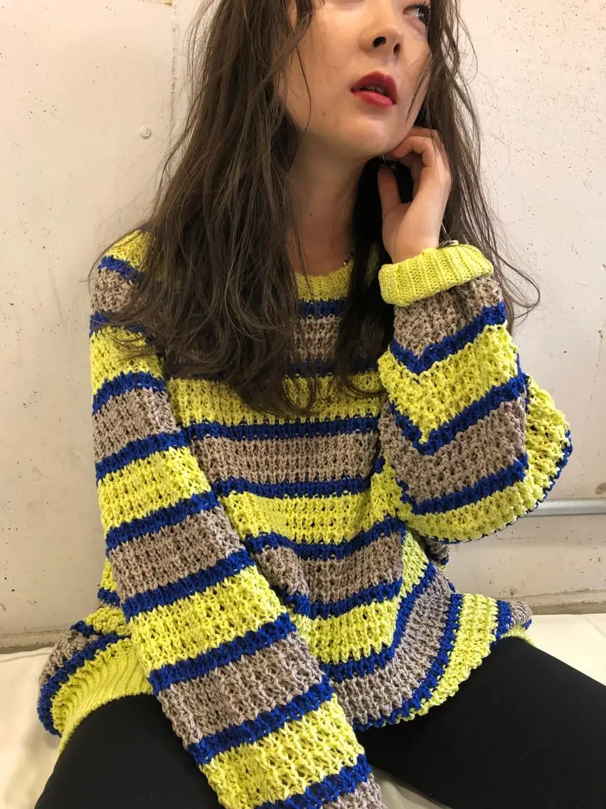 ロング カラー ベージュカラー ブリーチ ケアブリーチ Pia ツボイ ケイタのヘアスタイル