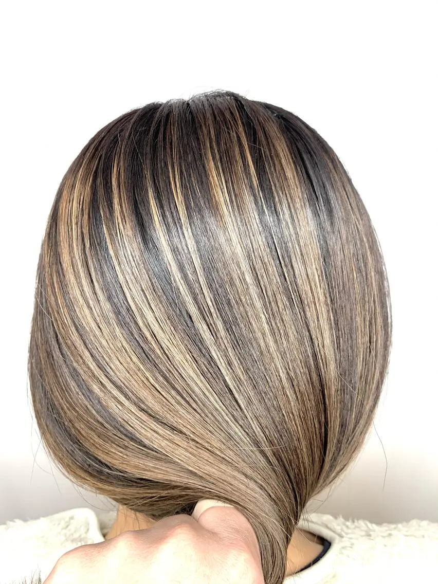 ミディアム パーマ ヘアアレンジ メンズ キッズ ネイル マツエク・マツパ 髪質改善 艶髪🔵フセナオヤのヘアスタイル