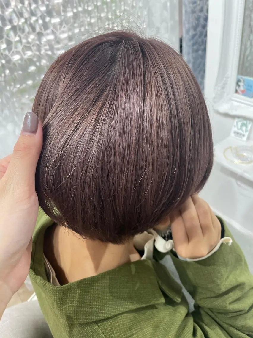 ショート カラー ヘアアレンジ ヘアカラー トリートメント 酸性縮毛矯正 梅田茶屋町 Juriのヘアスタイル
