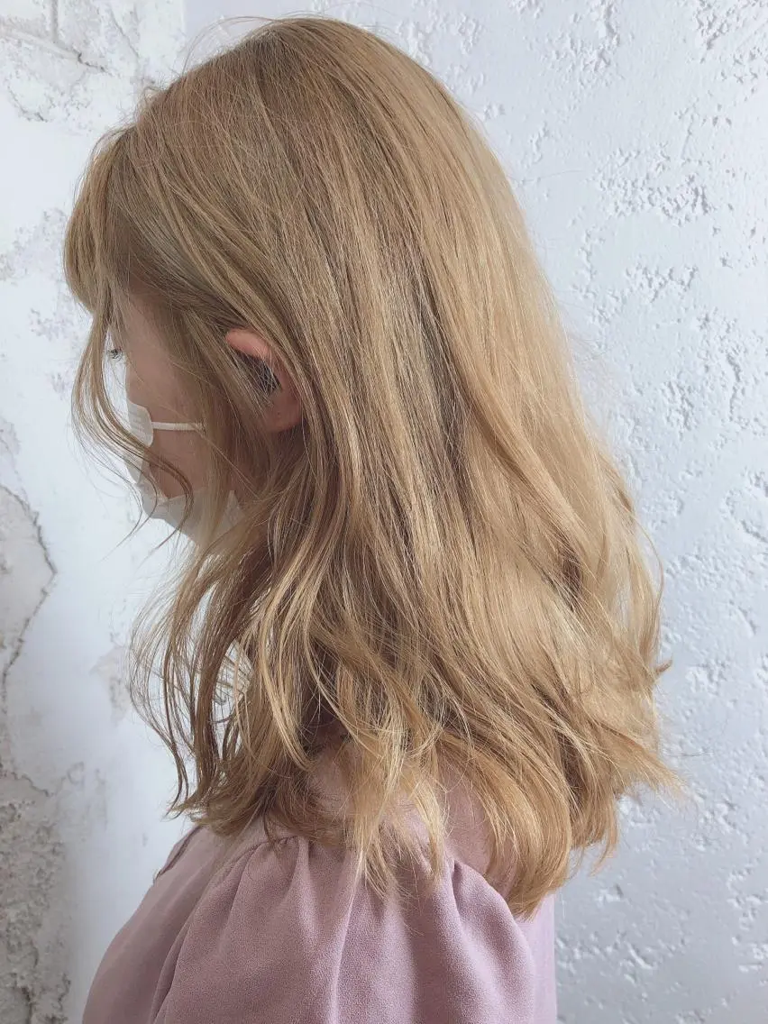 セミロング カラー ヘアカラー トリートメント ヘッドスパ ヘアセット ️韓国ヘア/レイヤー カット❤️Yūkaのヘアスタイル