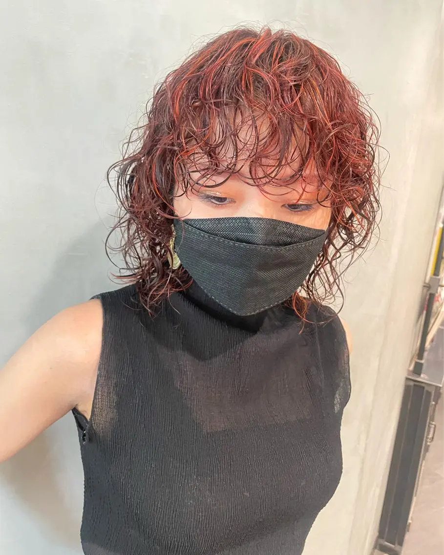 ミディアム カラー パーマ ヘアカラー トリートメント 優作 〜圧倒的信頼〜のヘアスタイル