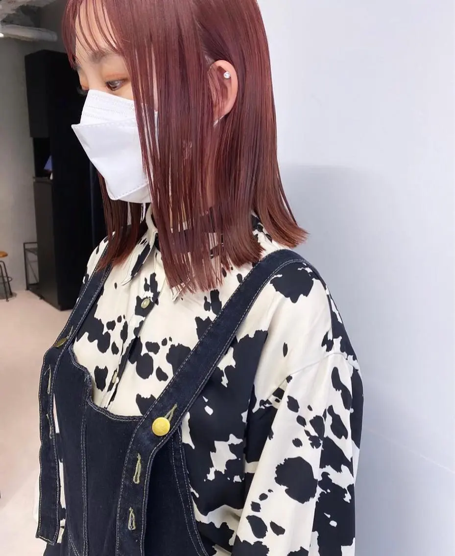 ミディアム カラー ヘアカラー マンツーマン半個室 tamuraのヘアスタイル
