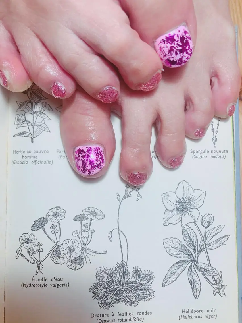 ネイル フットネイル キラキラネイル owlnail /持込みデザイン専門のネイルデザイン
