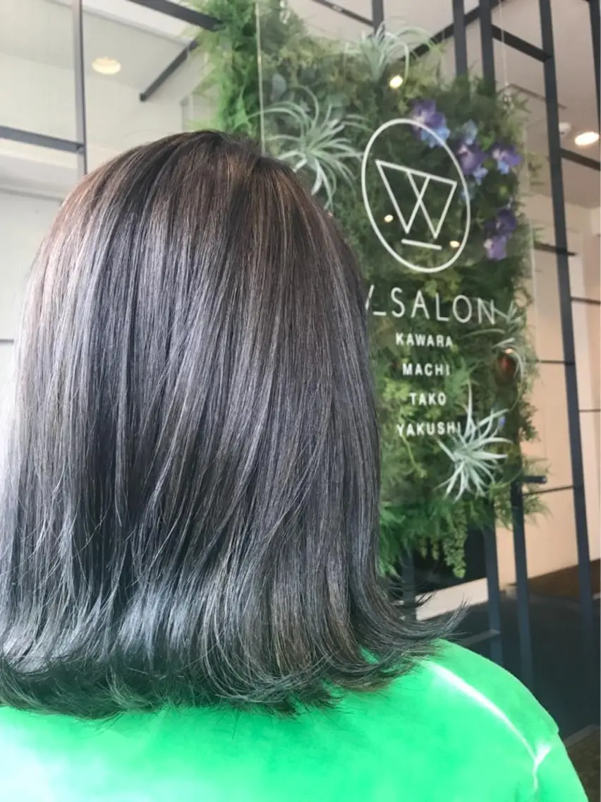 ミディアム ヘアカラー W_SALON ［四条河原町］のヘアスタイル