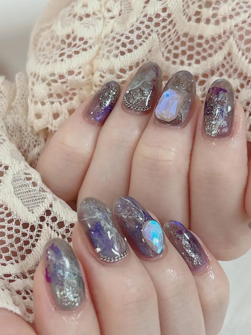 セミロング TAKAMATSU RINAのネイルデザイン